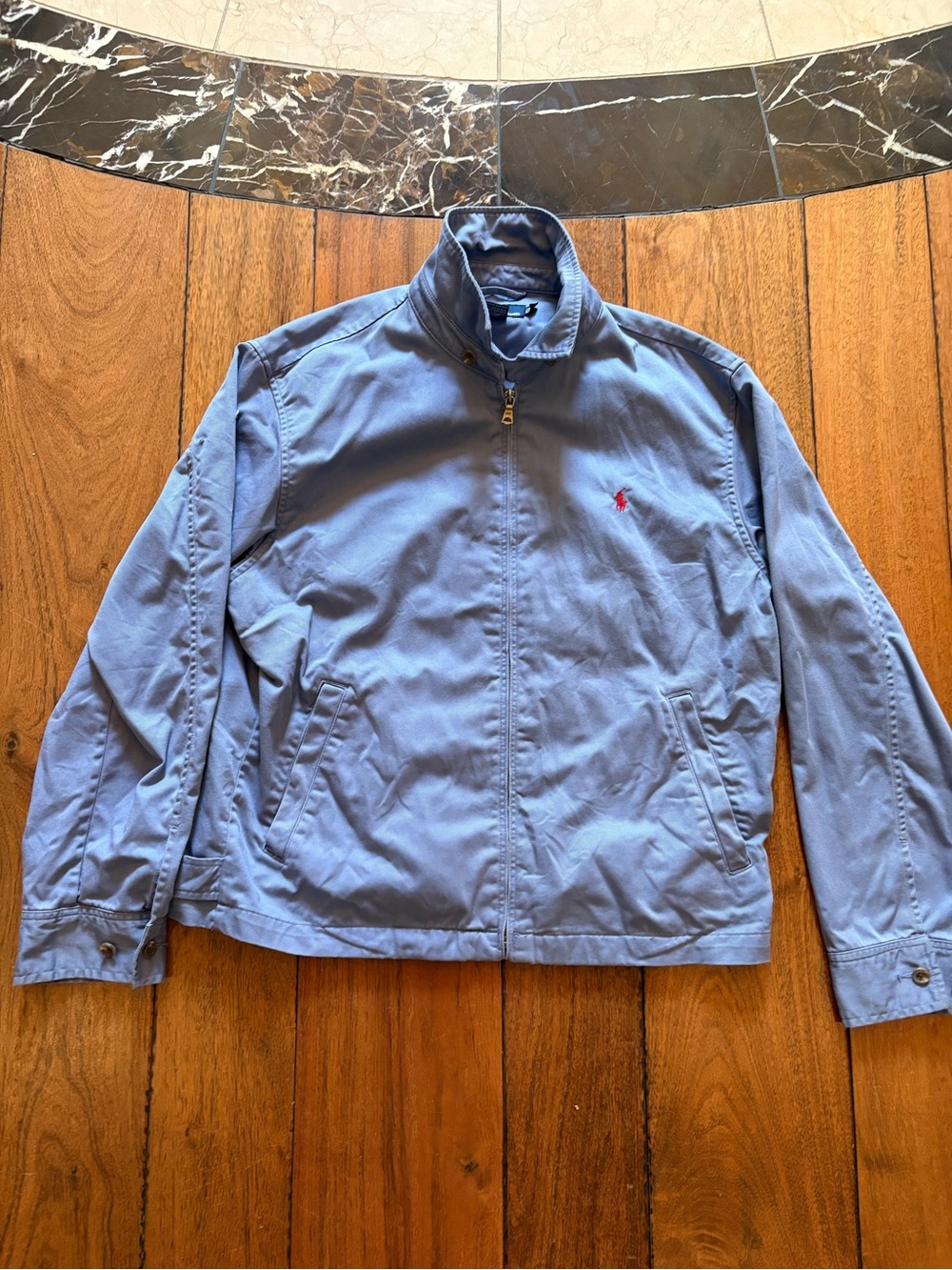 Polo by Ralph Lauren Sky Blue Zip-Up Lightweight Jacket
